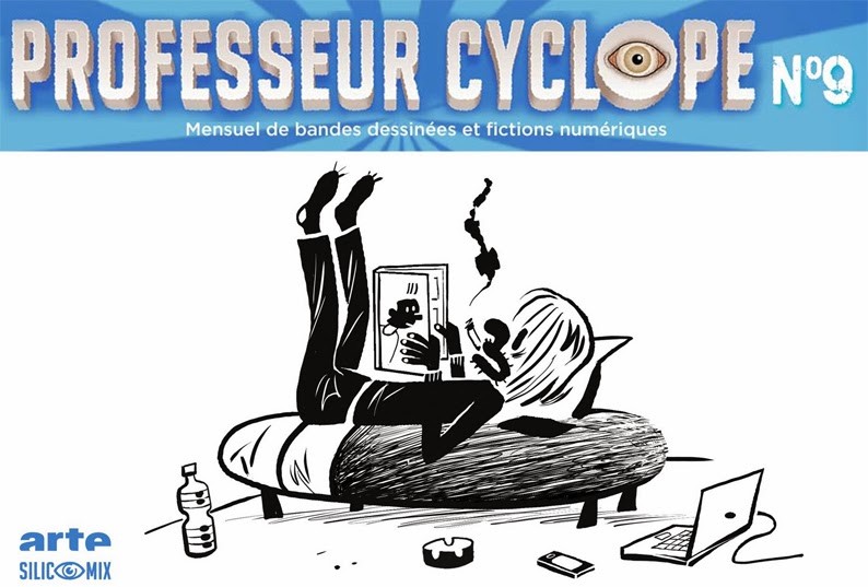 ⭐⭐⭐ Manu Lechat- Webdesigner, intégrateur, développeur Web freelance Mise en page et programmation de certains numéros du magazine de BD numérique 'Professeur cyclope' à Nantes.