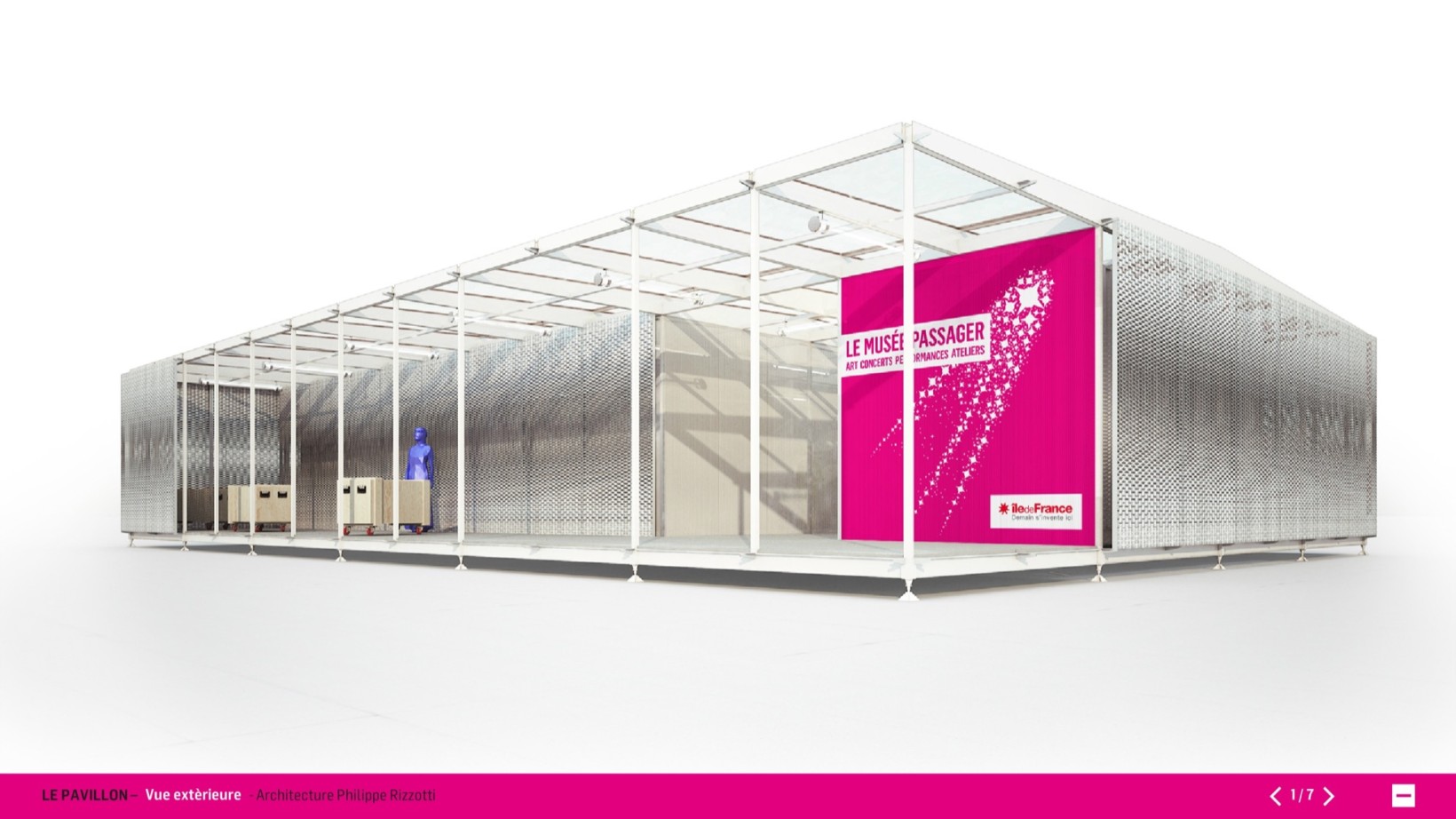 ⭐⭐⭐ Manu Lechat- Webdesigner, intégrateur, développeur Web freelance Borne tactile de muséograhie réalisée dans le cadre d'une exposition 'Le musée Passager'