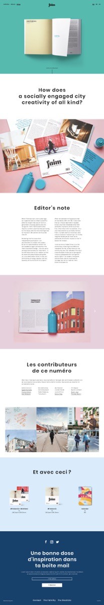 ⭐⭐⭐ Manu Lechat- Webdesigner, intégrateur, développeur Web freelance Développement front-end du site 'Faim-magazine'. Mise en page responsive du site.