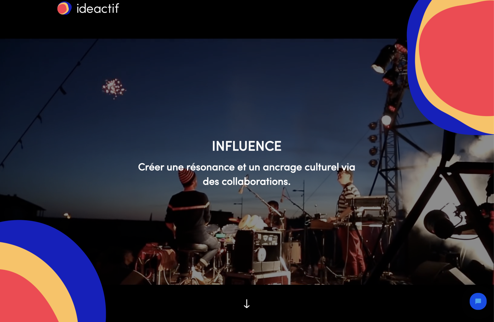 ⭐⭐⭐ Manu Lechat- Webdesigner, intégrateur, développeur Web freelance Développement front-end du site de l'agence Ideactif. Mise en page pixel-perfect et responsive. animation Svg des éléments de la charte graphique de l'agence.